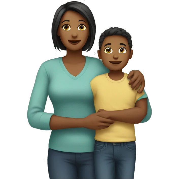 mom with a son emoji