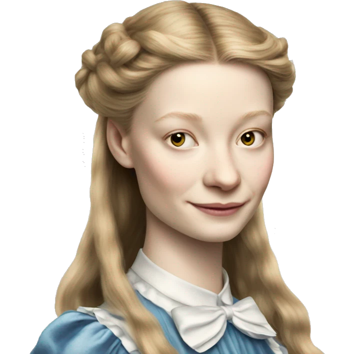 mia wasikowska as alice in wonderland loose hair  emoji