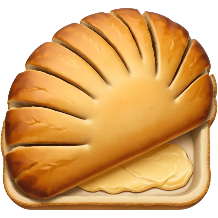 Half-shell bread emoji