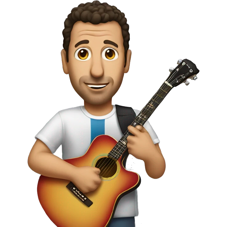 adam sandler playing guitar  emoji
