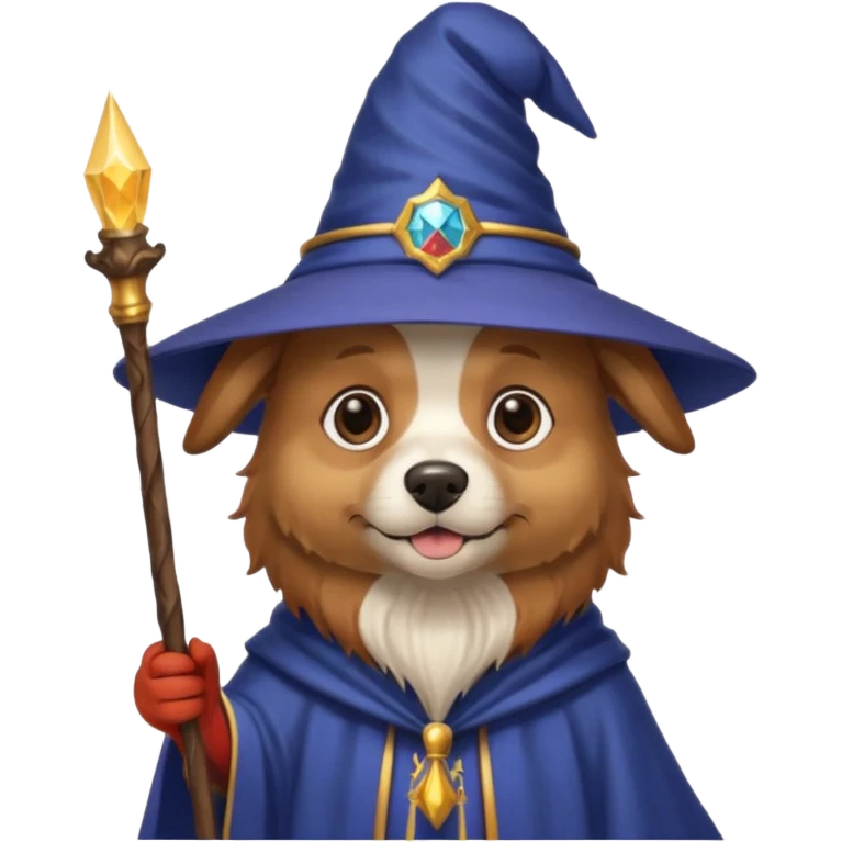 Dog wizard emoji