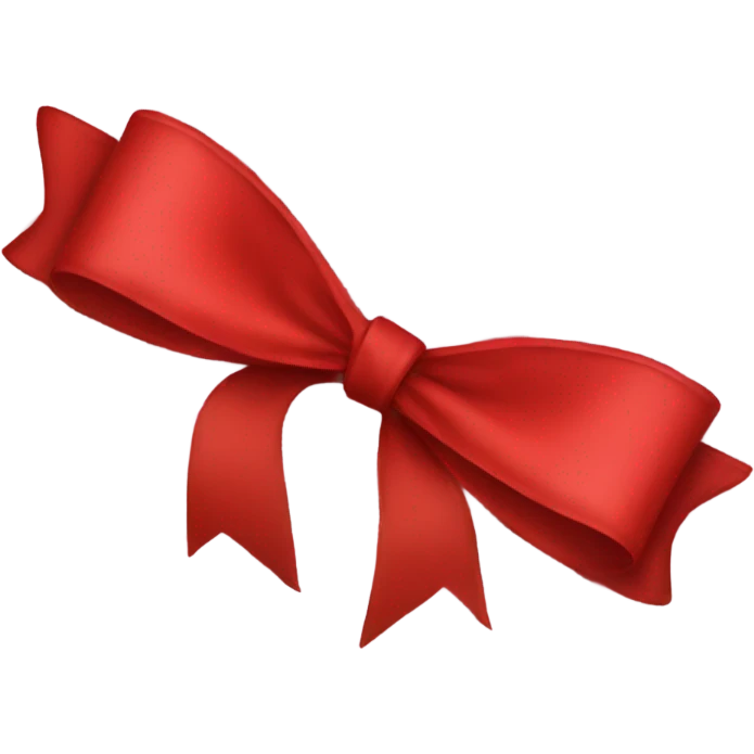 Red bow emoji
