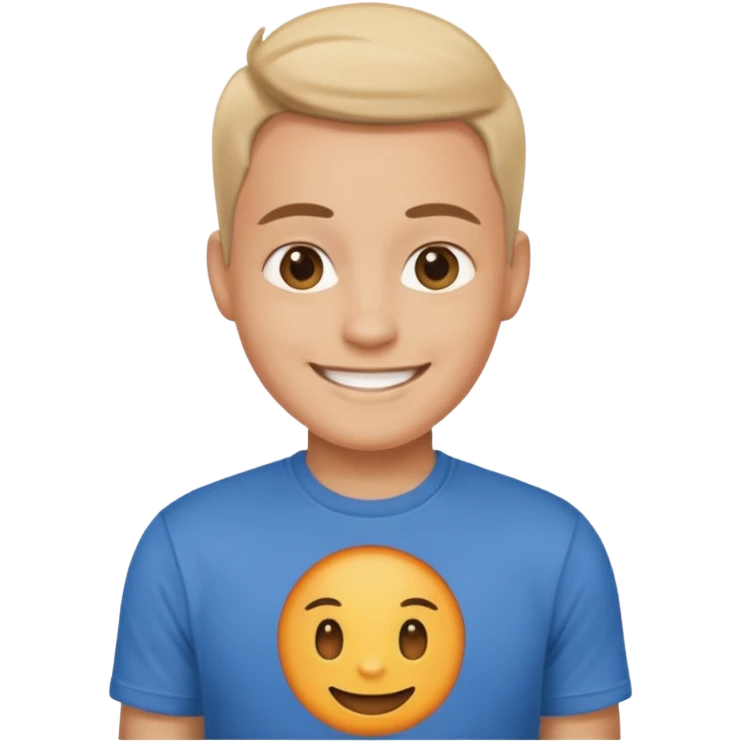 fais moi  un emoji avec un logo sur le tshirt emoji
