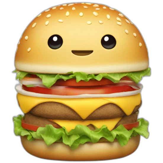 Grogu qui mange un hamburger emoji