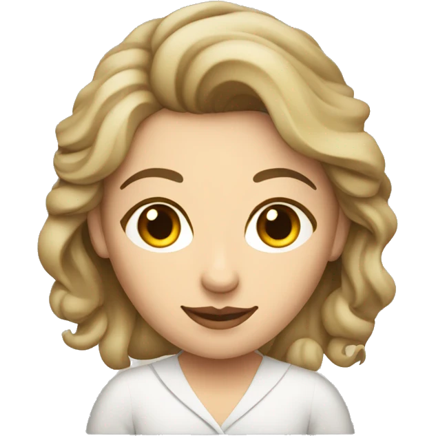 caucasian woman writer with script in hands emoji