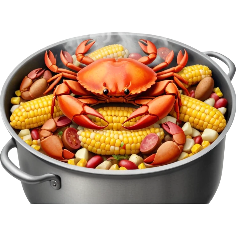 Cajun crab seafood boil emoji