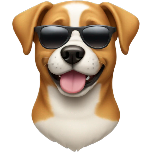 Dog with sunglasses emoji