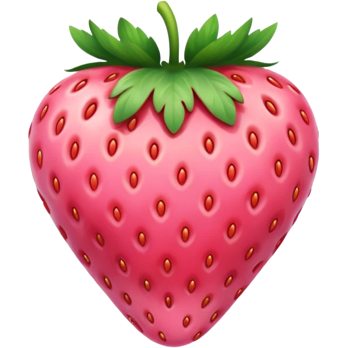 Pink strawberry emoji