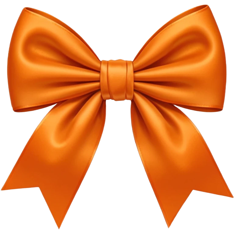 Orange bow emoji