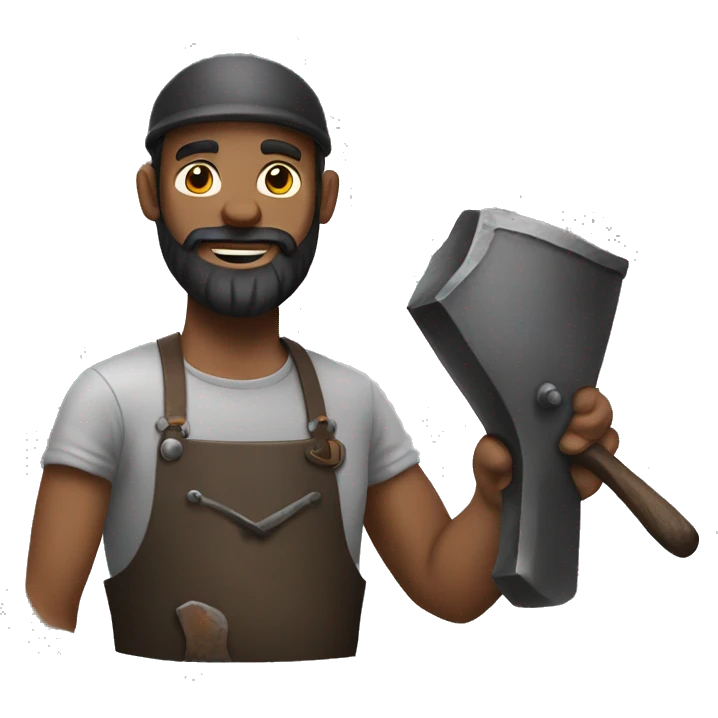 british blacksmith with beard emoji