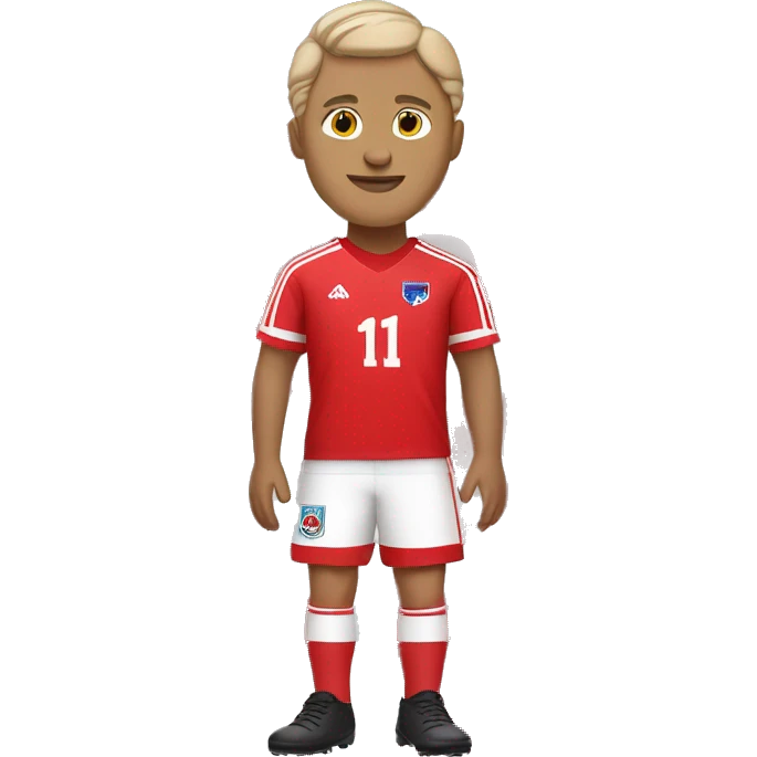 Jude Belingham in a red jersey soccer emoji