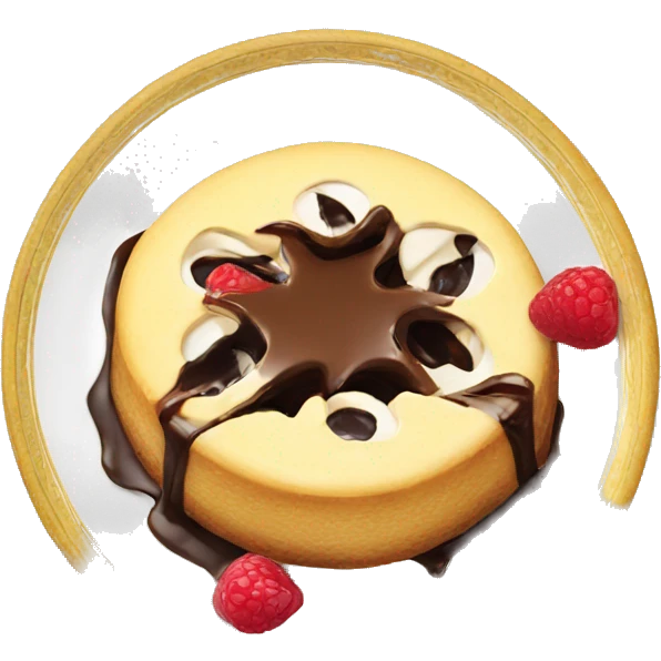 Half eaten dessert plate  emoji