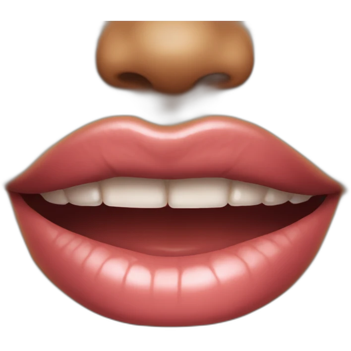 sexy lip bite emoji