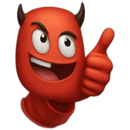 Thumbs Up with Devil emoji emoji