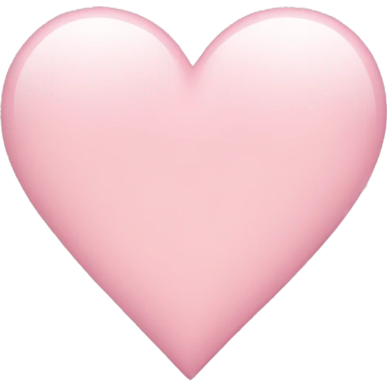 Light pink heart emoji