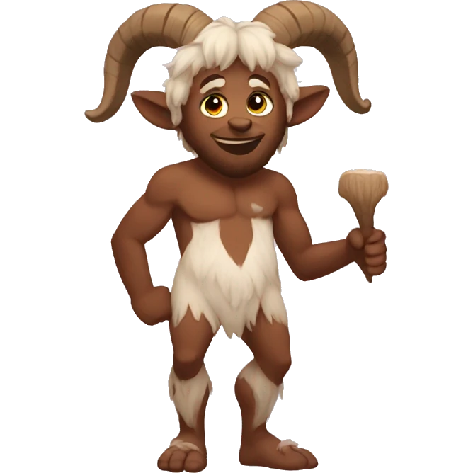 Satyr with goat legs emoji