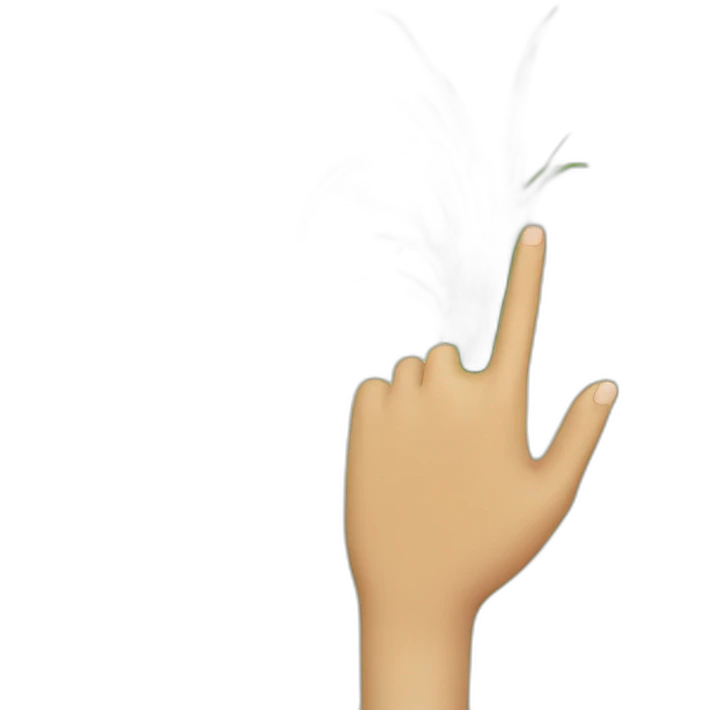 hand touching grass emoji