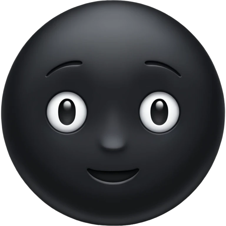 black color emoji