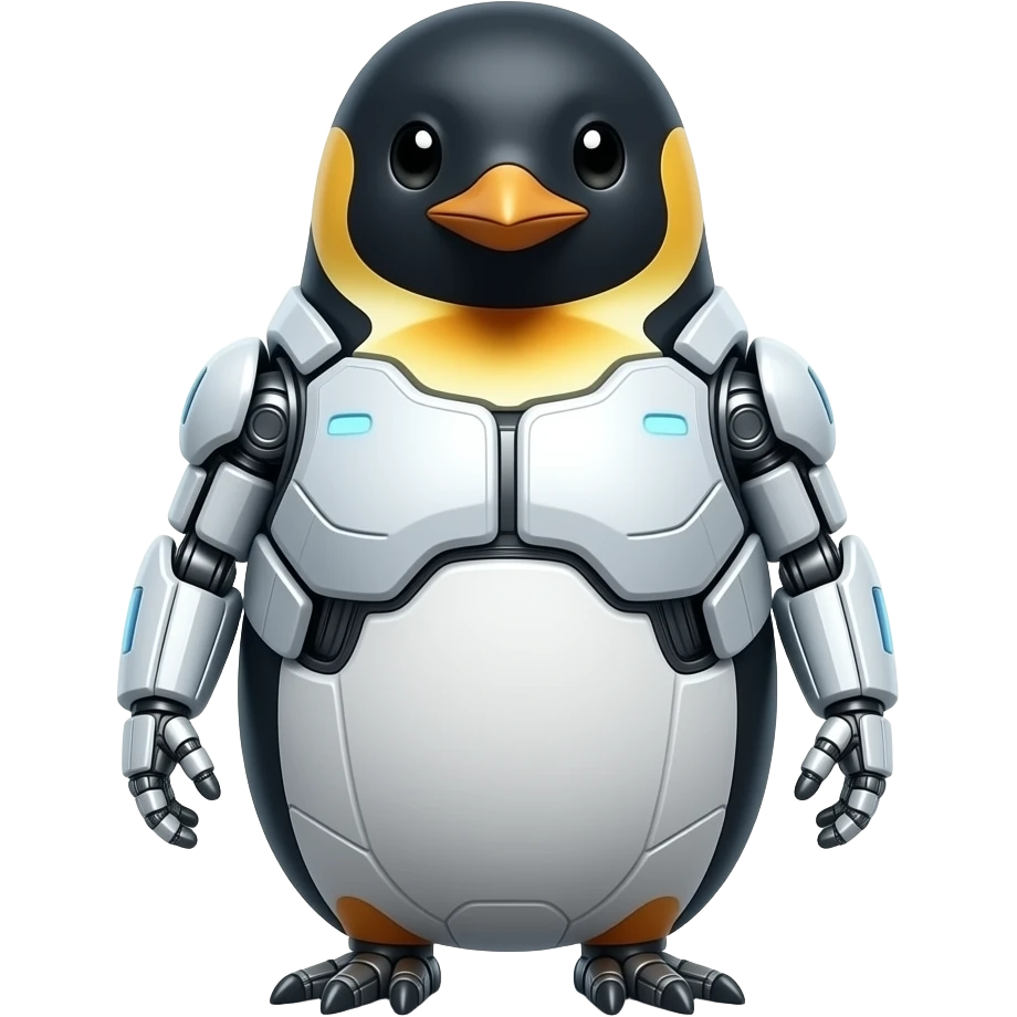 cyborg space penguin emoji