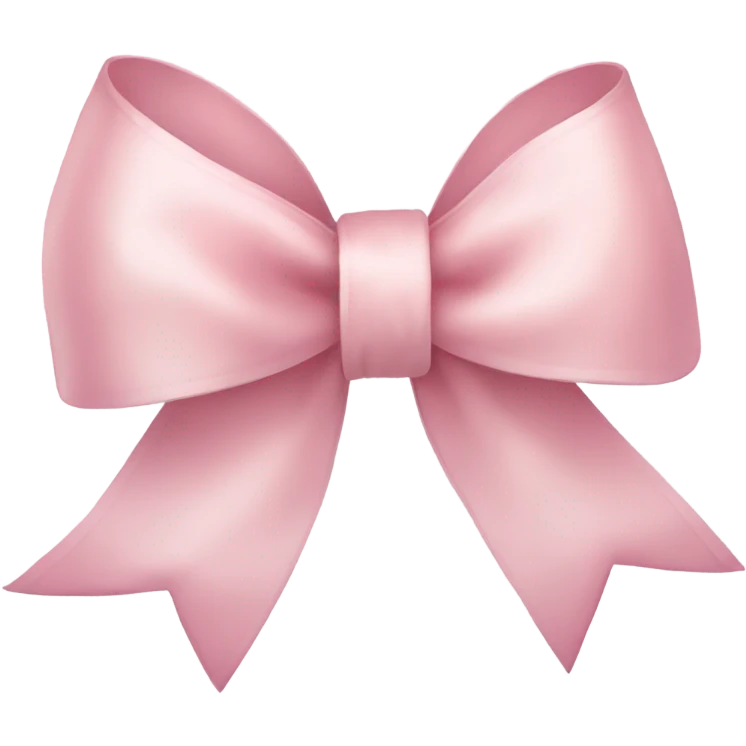 light pink ribbon bow emoji