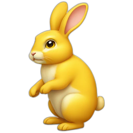 Yellow rabbit emoji