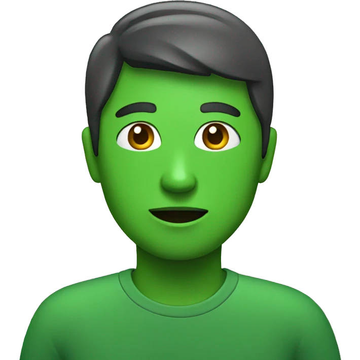 person in green emoji