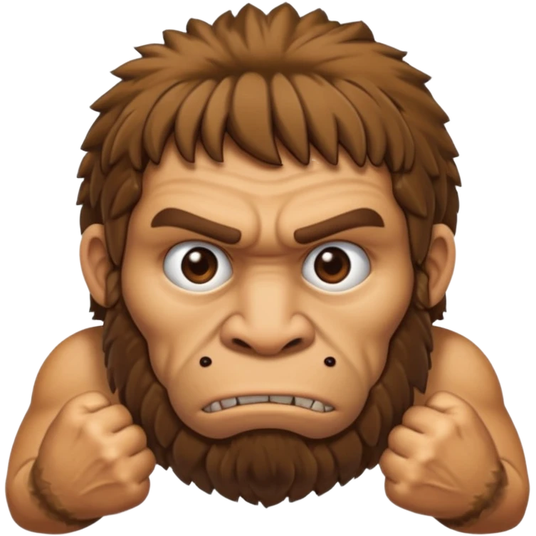 Can you make a emoji of a dumb Neanderthal  with his knuckles dragging on the ground? emoji