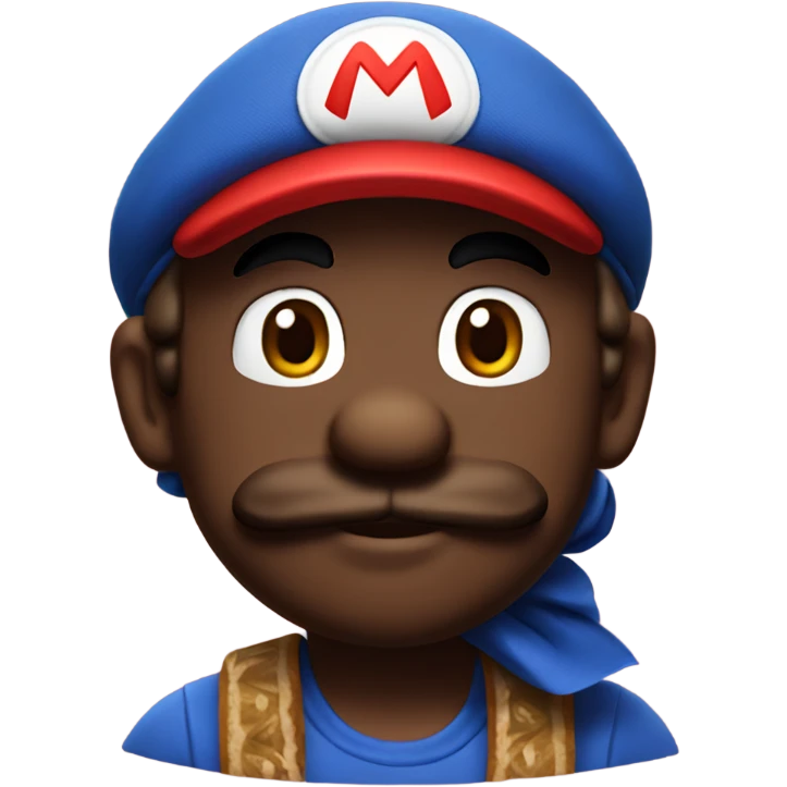 Mario with bandana emoji