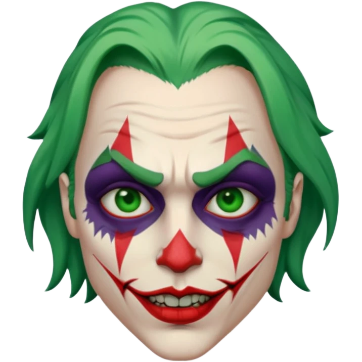 the joker realistic and brutal look emoji