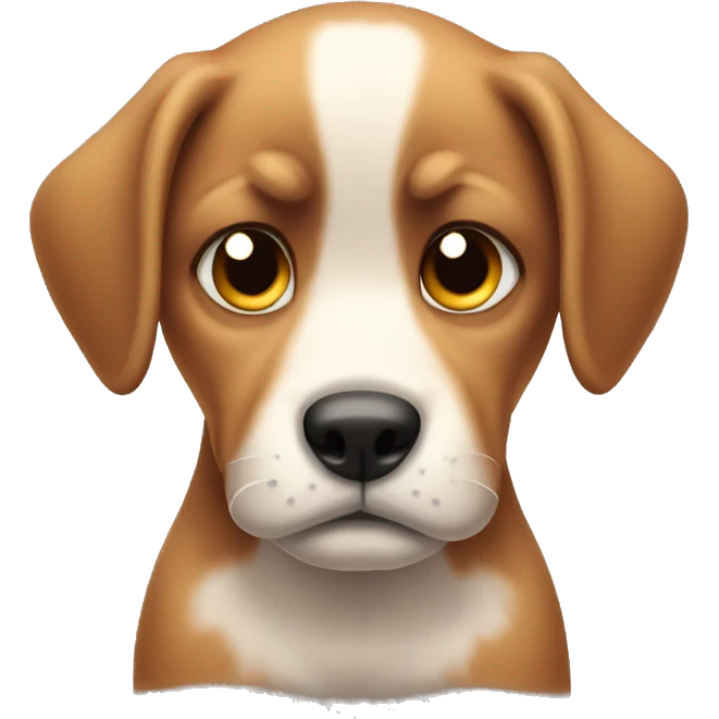Annoyed puppy emoji