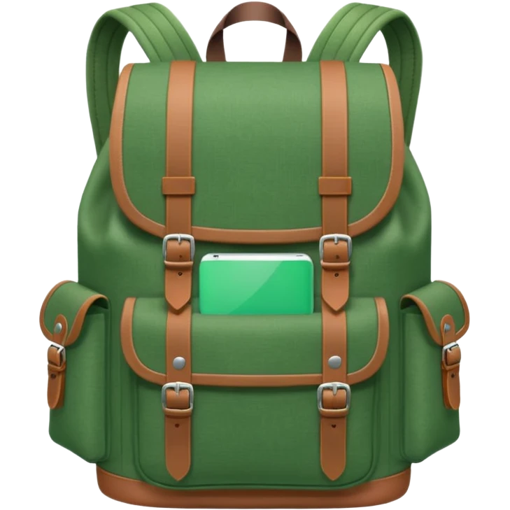 backpack to camping emoji