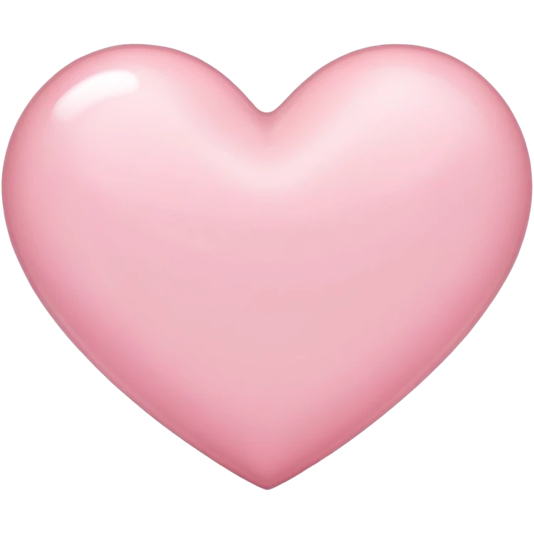 Light pink heart emoji