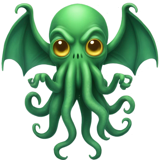 Cthulhu in a T-pose emoji
