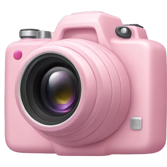 Light pink camera emoji