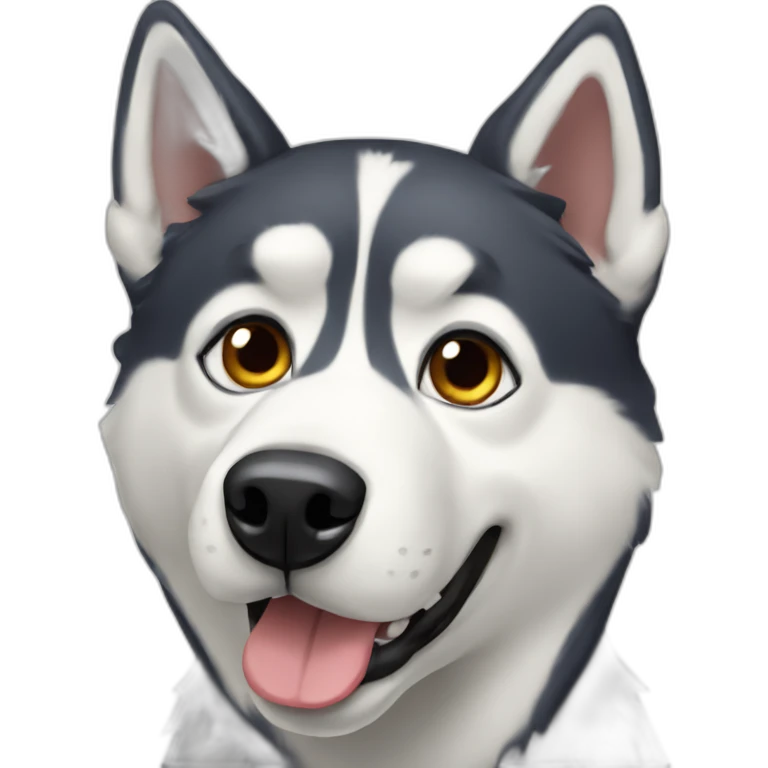 A Husky Dog emoji