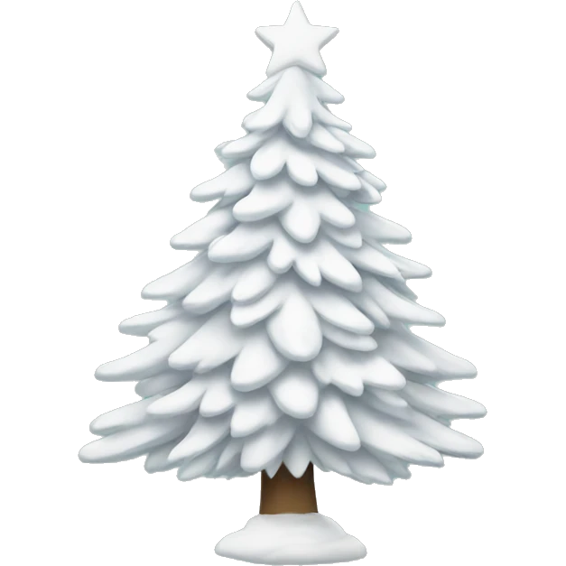 White christmas tree emoji