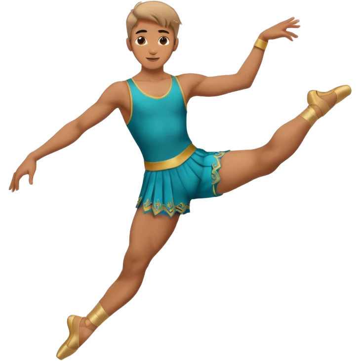 male dancer with clothes emoji