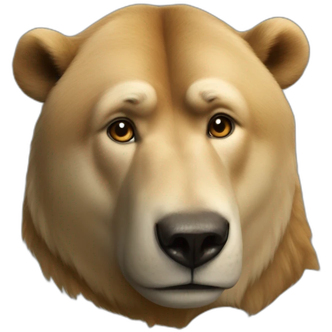 Vladimir Poutine sur un ours emoji