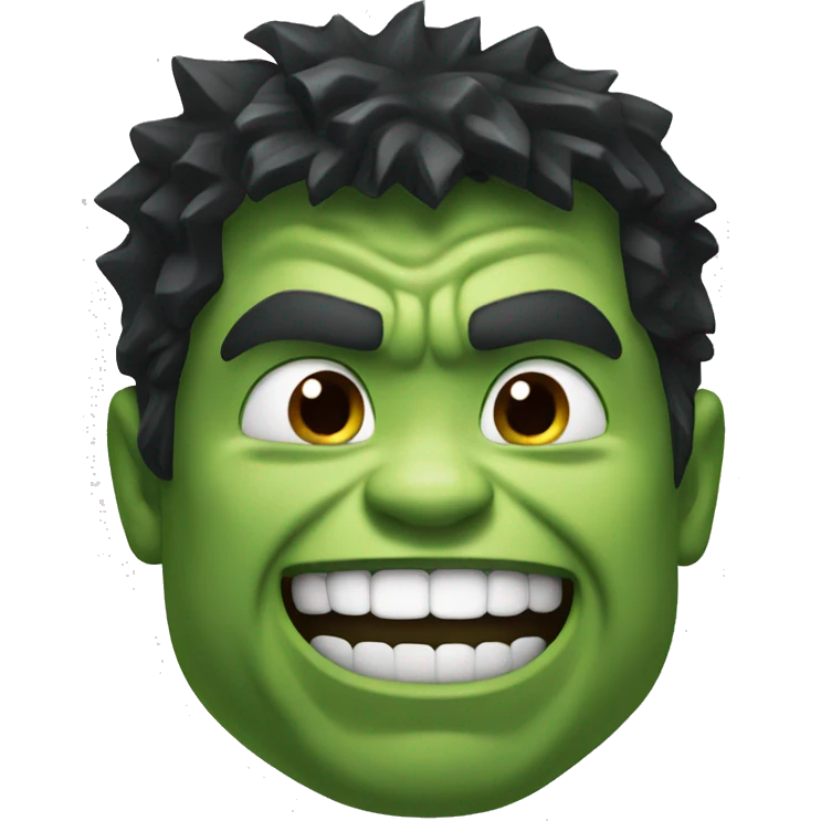 Hulk laughing emoji