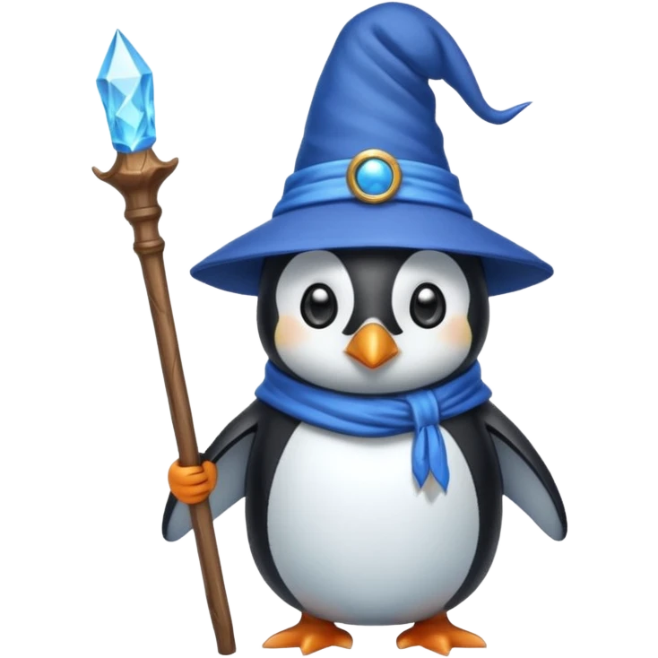 Penguin Wizard emoji