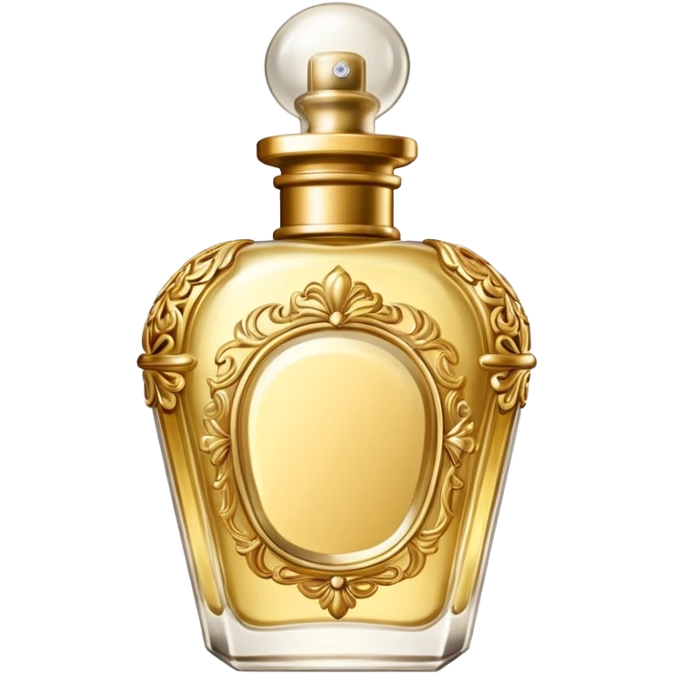 bottle of perfume gold exquisite large takes all the space

 emoji