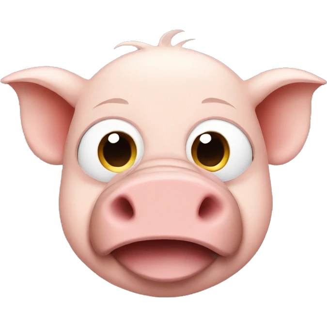 Pig and monkey emoji