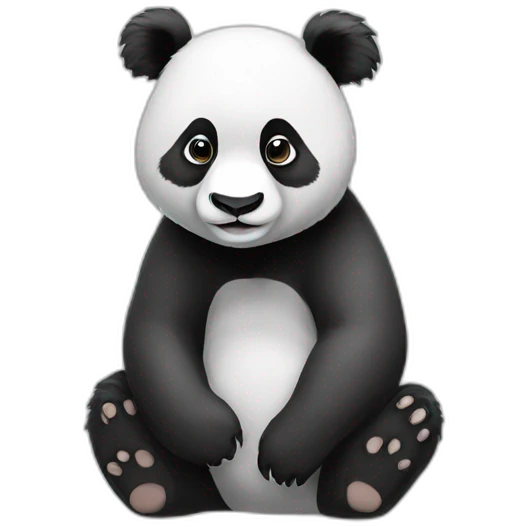 Panda sur koala emoji