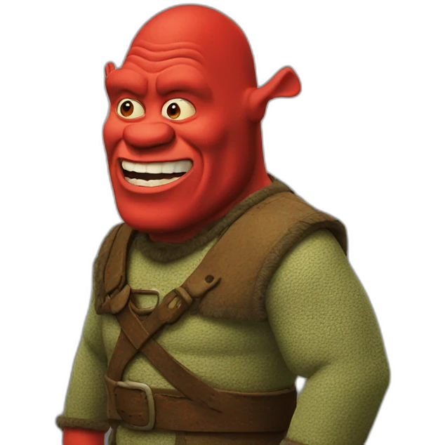 red-shrek emoji
