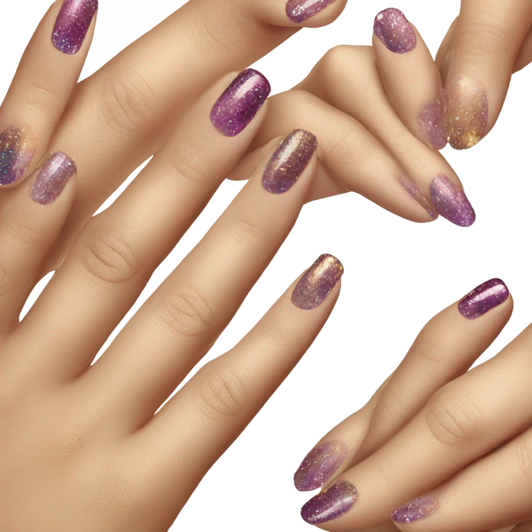 Sparkly nails emoji