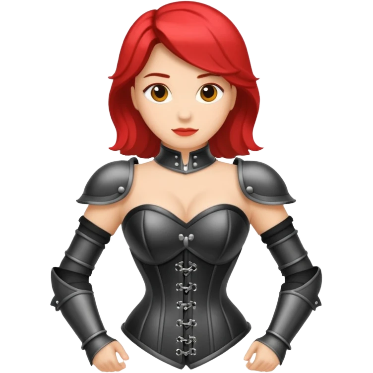woman with corset armour emoji