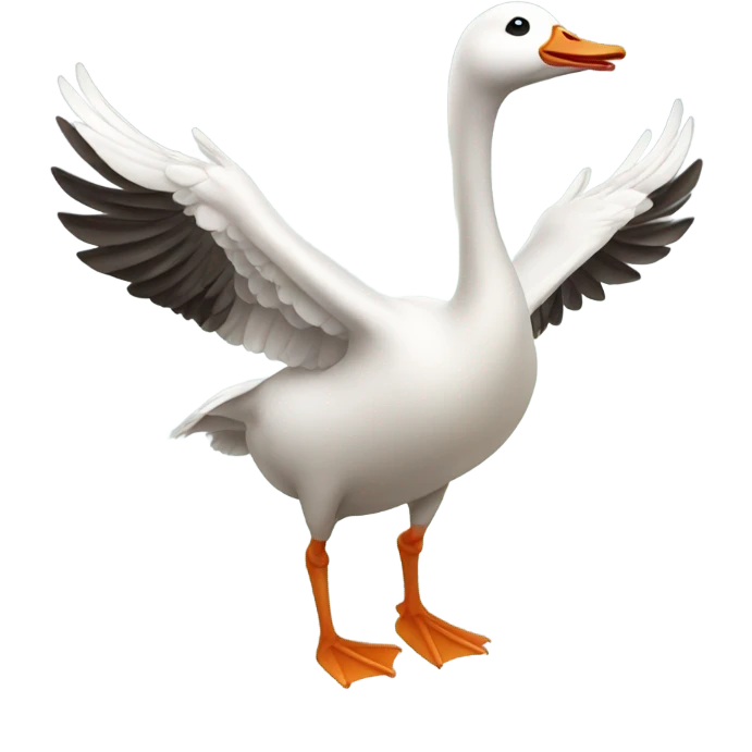 Goose dancing emoji