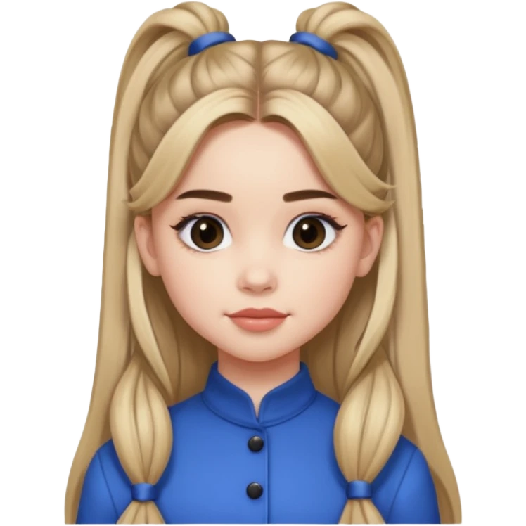 Sabrina carpenter with very high long ponytail emoji