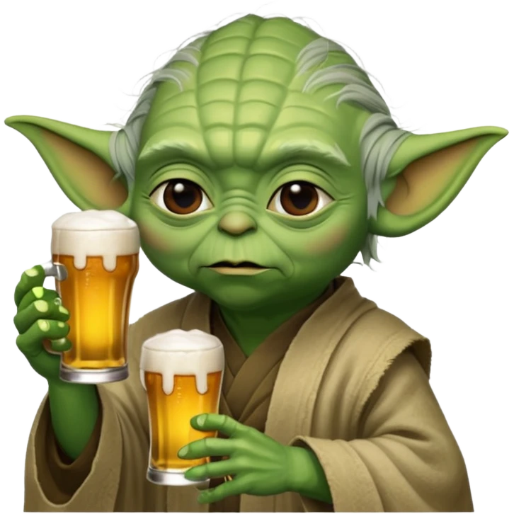 Yoda qui boit une biere emoji