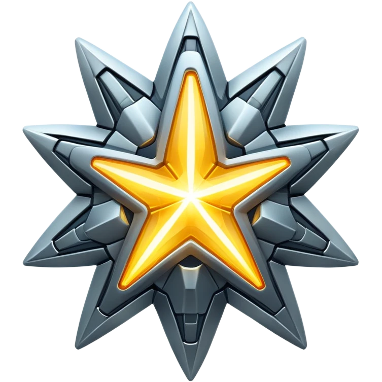 Futuristic technological star emoji